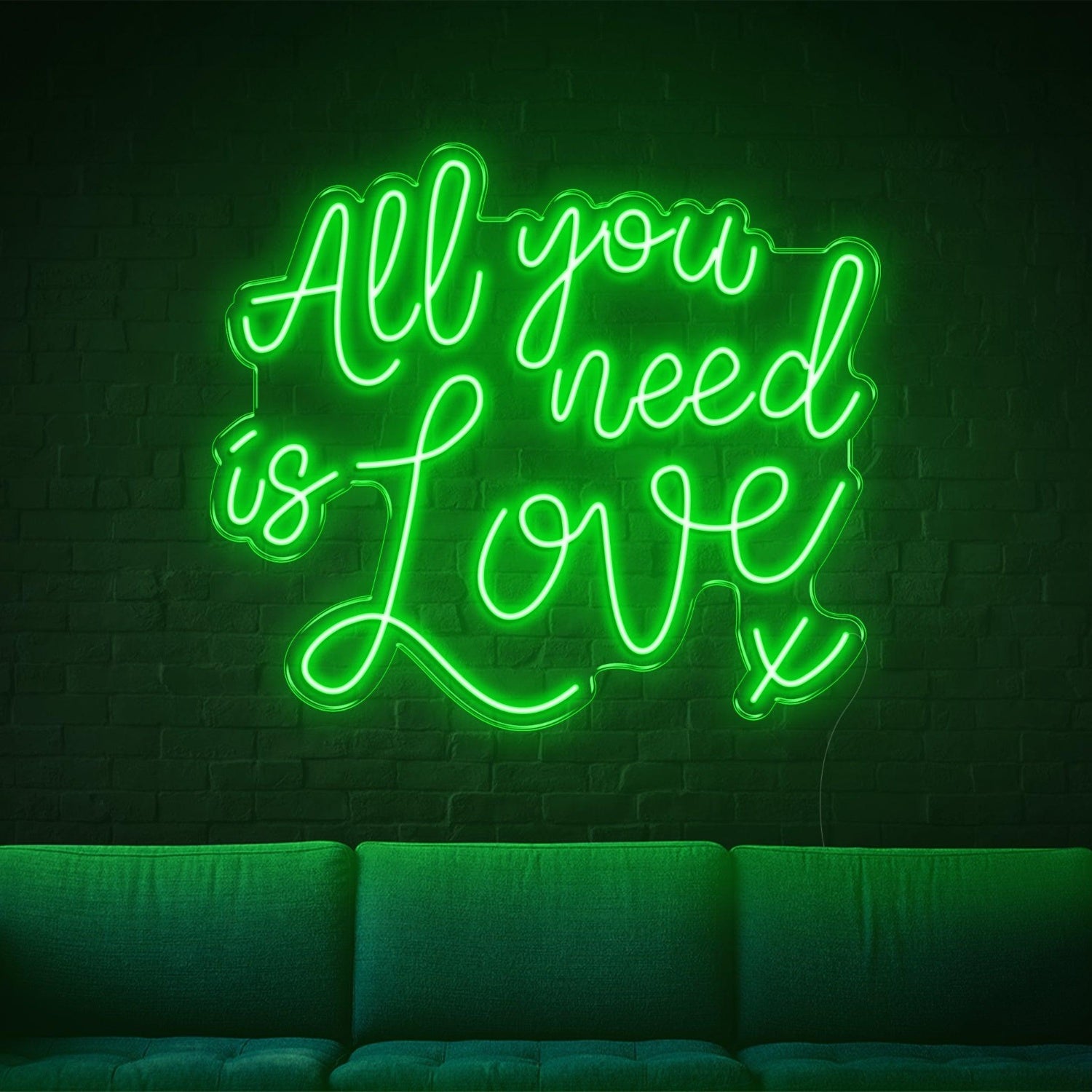 All You Need Is Love Purple Led Neon Sign For Home Cafe Bar Decor | Shineneon