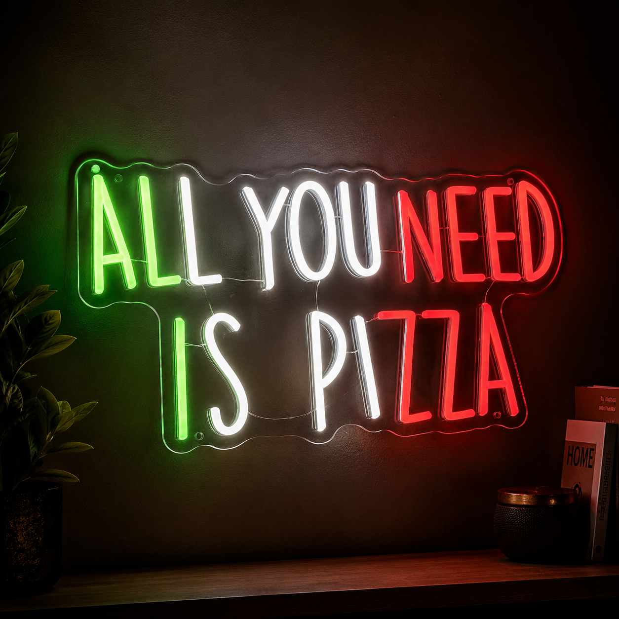 All You Need Is Pizza LED Neon Sign - 01 Original Product Image