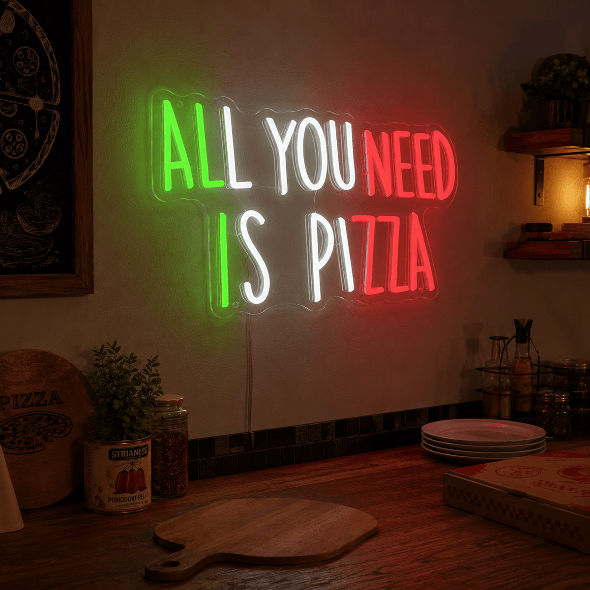 All You Need Is Pizza LED Neon Sign - Shineneon