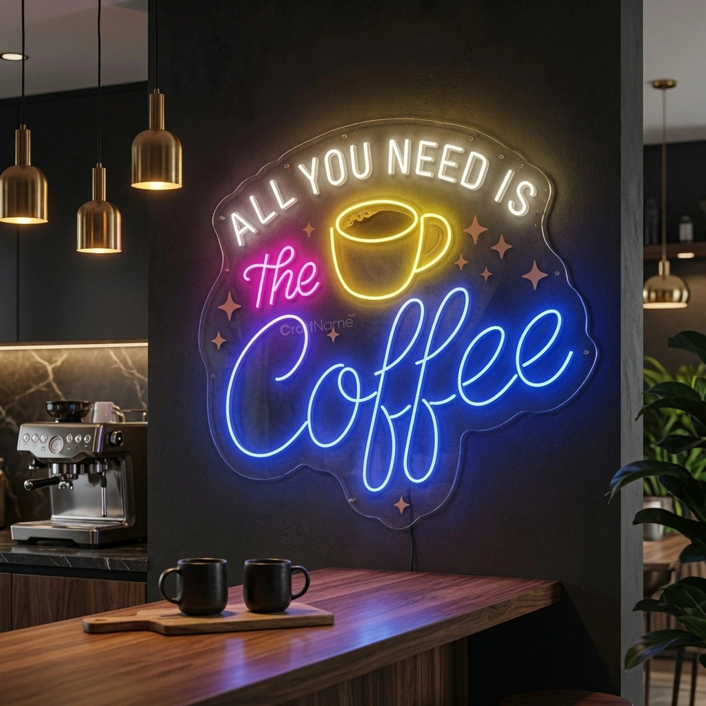 All You Need Is The Coffee Wall Decor LED Neon Sign - 02 High-Converting Product Image