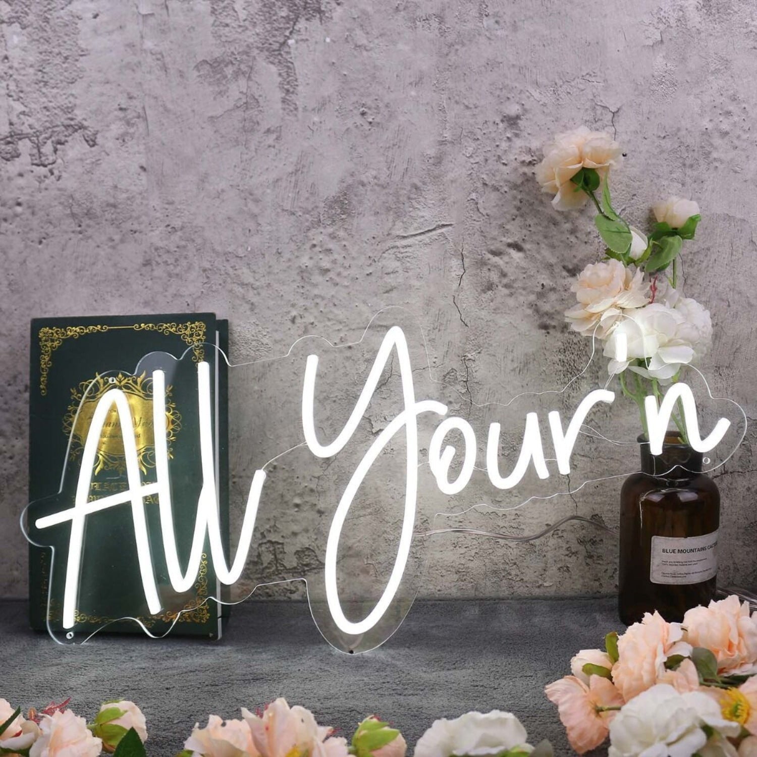 All Yourn White Led Neon Sign - Shineneon