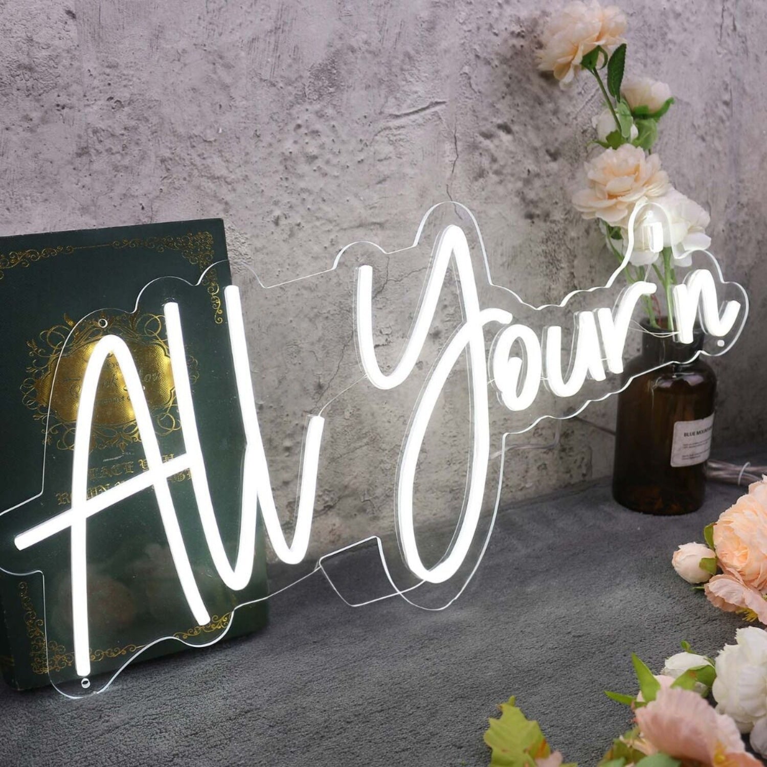 All Yourn White Led Neon Sign - Shineneon