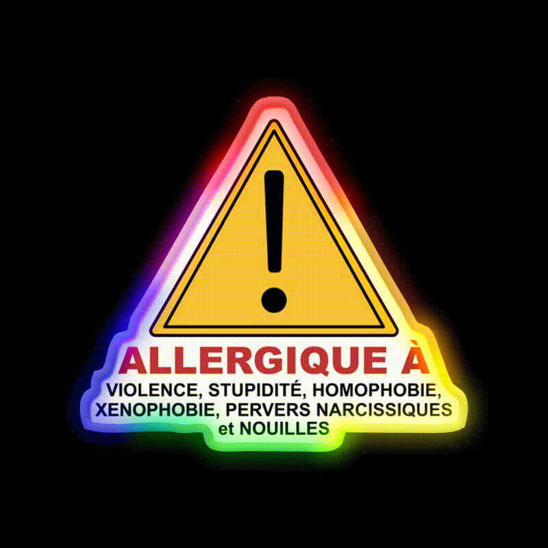 Allergic Man Cave Bar Led Neon Sign Rgb Color