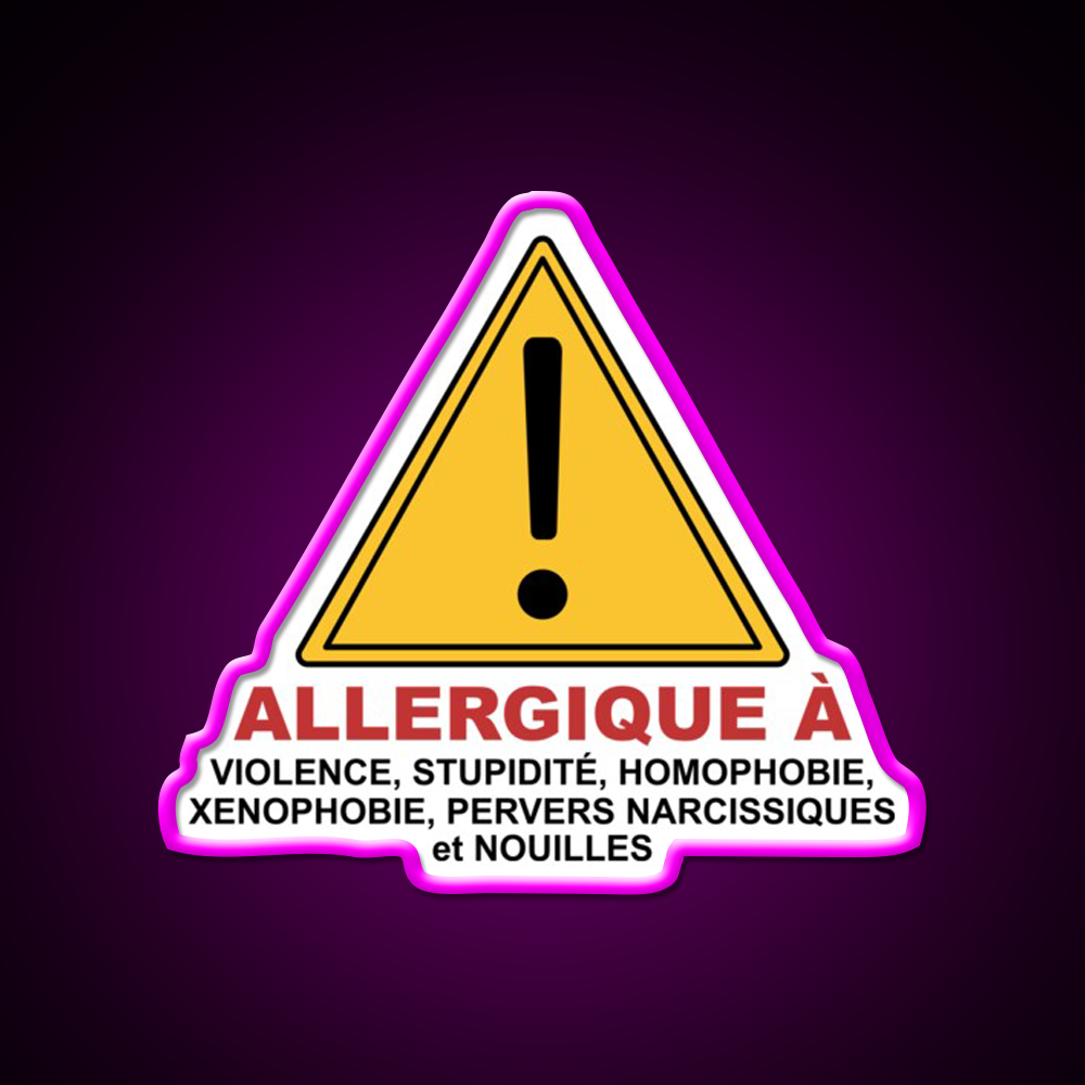 Allergic Man Cave Bar Led Neon Sign Rgb Color