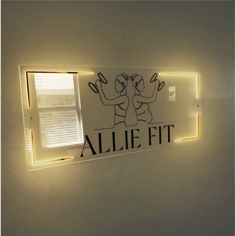 Allie Fit Acrylic Business Logo Sign