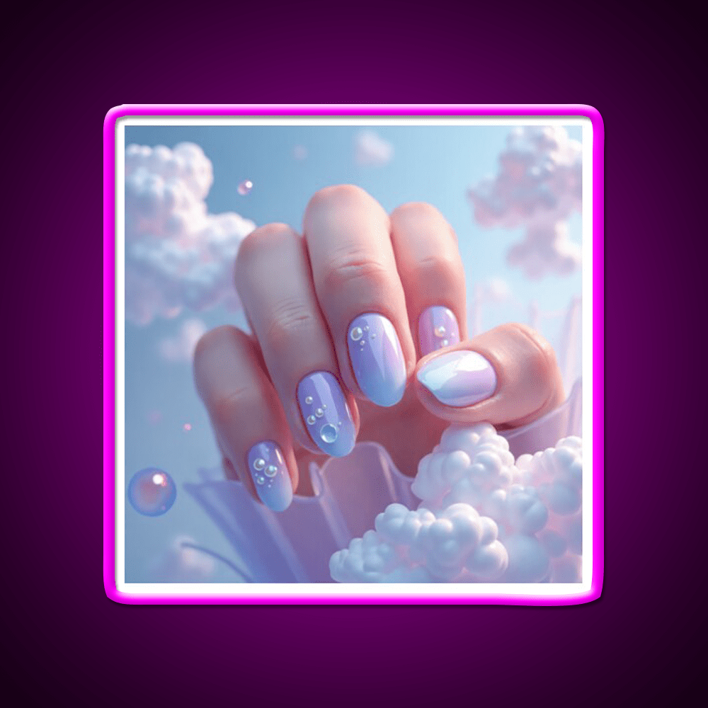 Almond Nail Salon Led Neon Sign For Beauty Salon Rgb Color - Shineneon