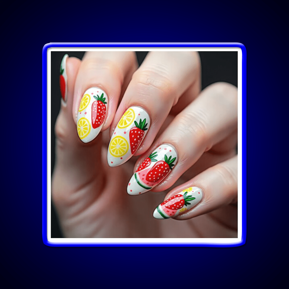 Almond Nail Salon Led Neon Sign For Tech Room Rgb Color - Shineneon