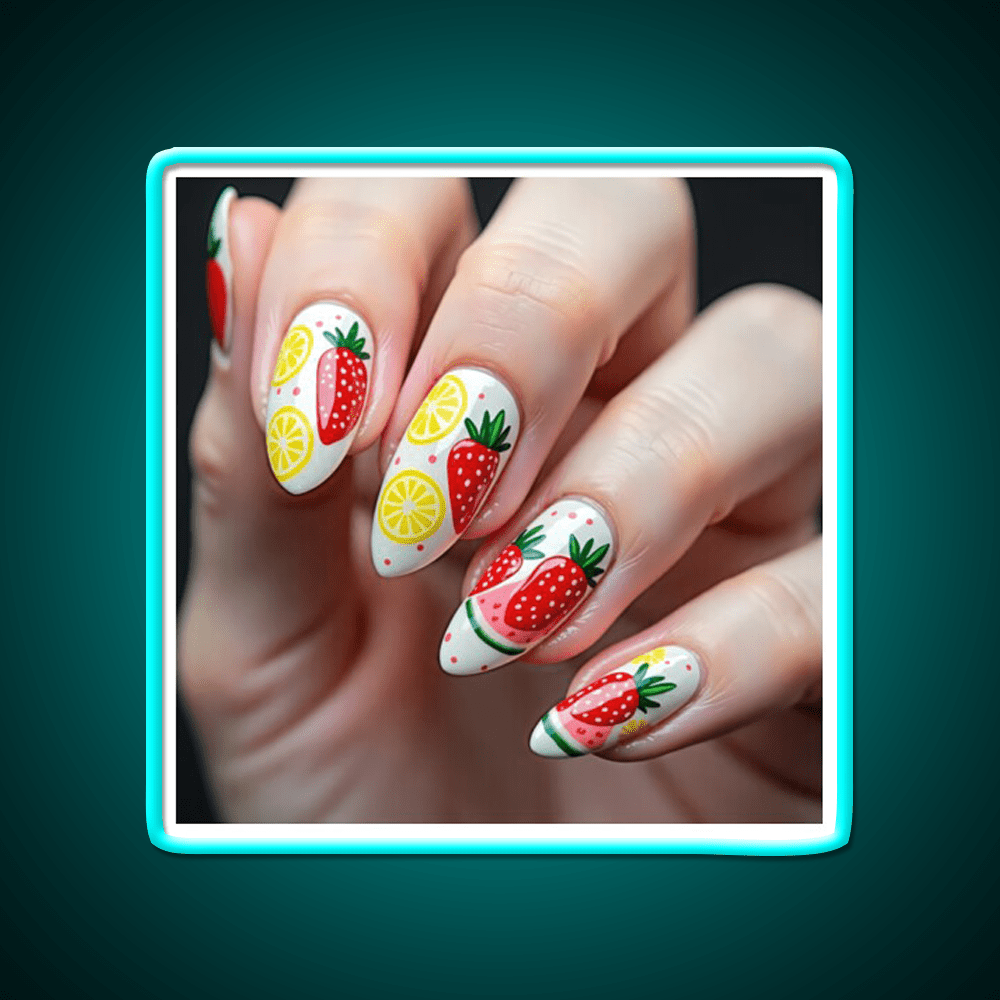 Almond Nail Salon Led Neon Sign For Tech Room Rgb Color - Shineneon