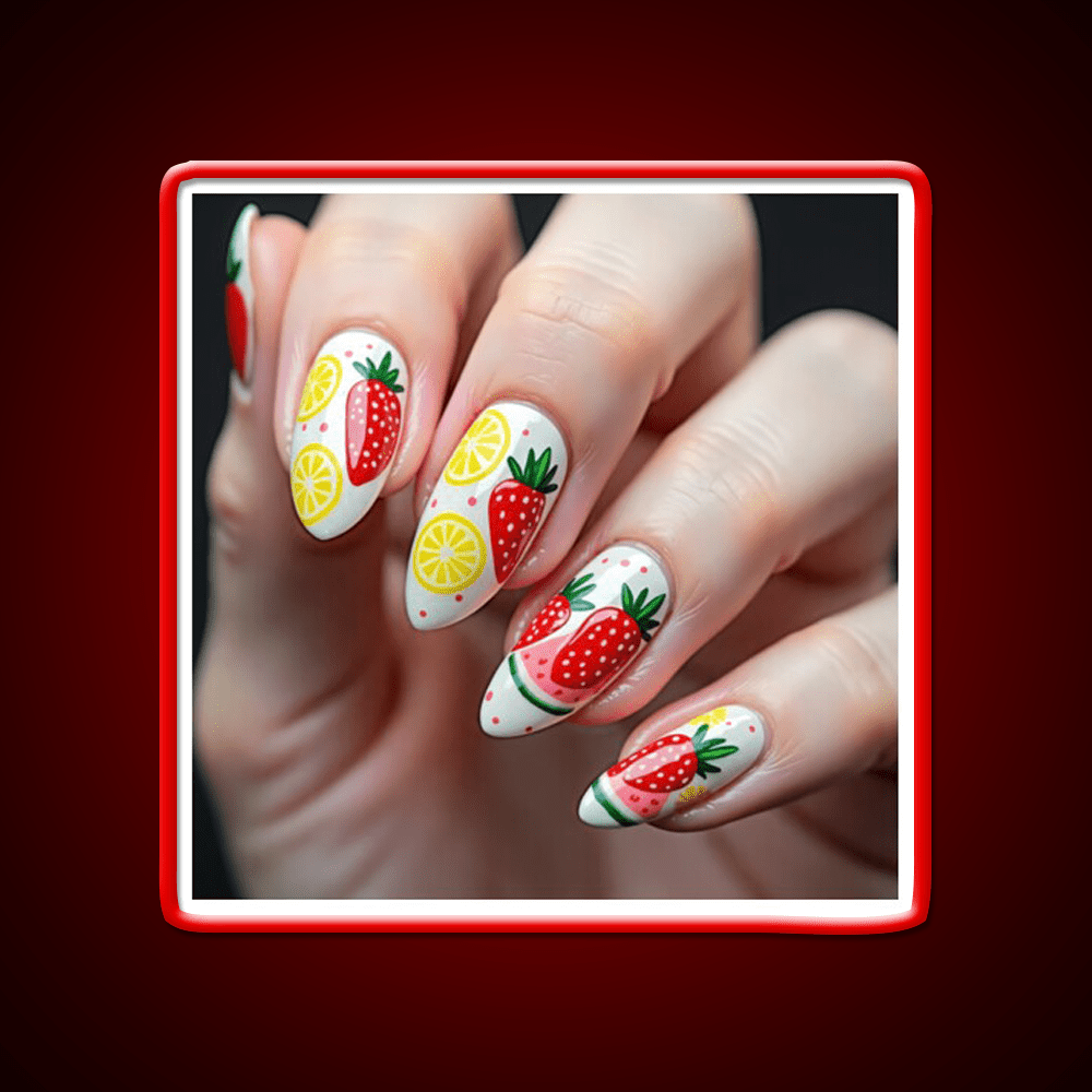 Almond Nail Salon Led Neon Sign For Tech Room Rgb Color - Shineneon