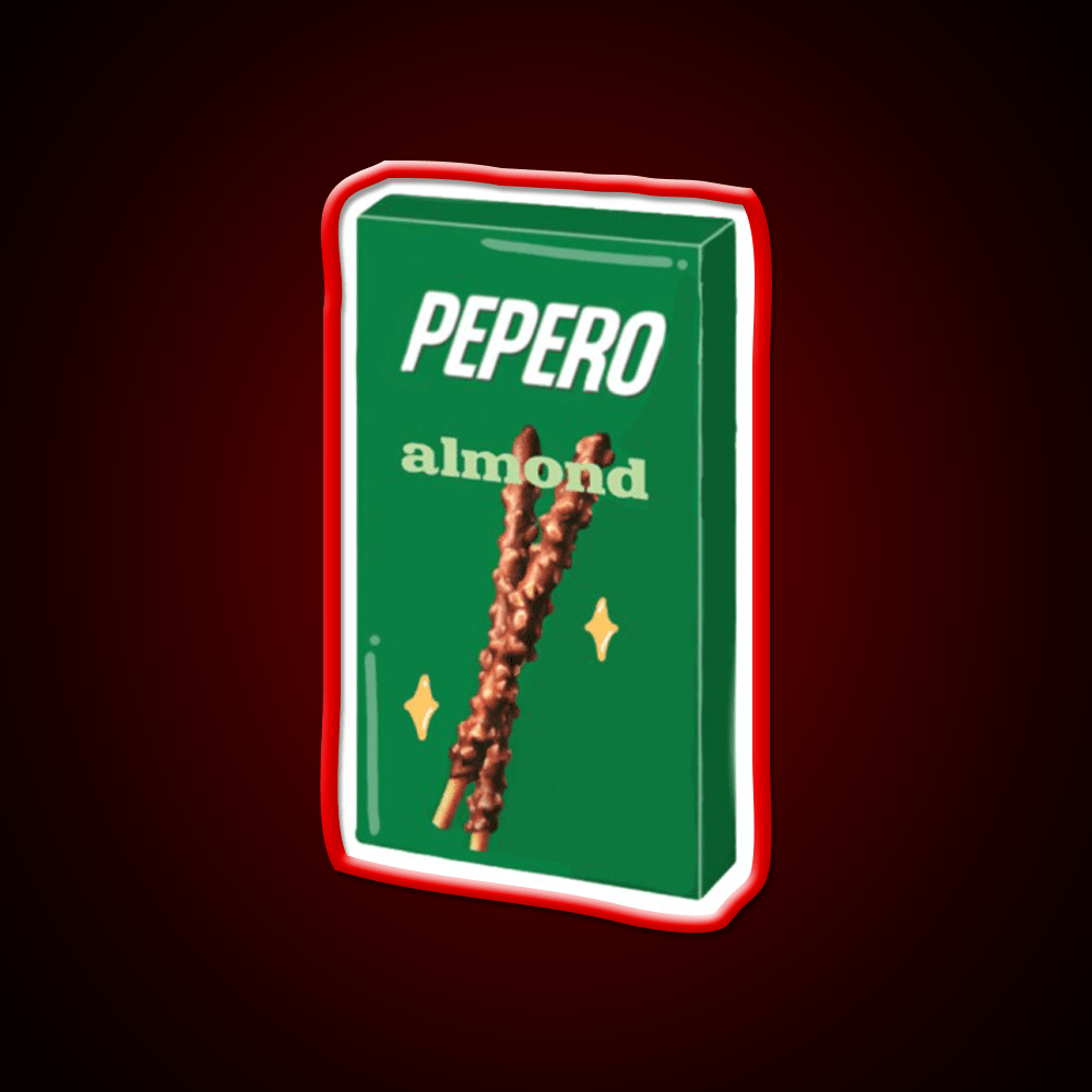 Almond Pepero Snack Food Led Neon Sign Rgb Color - Shineneon