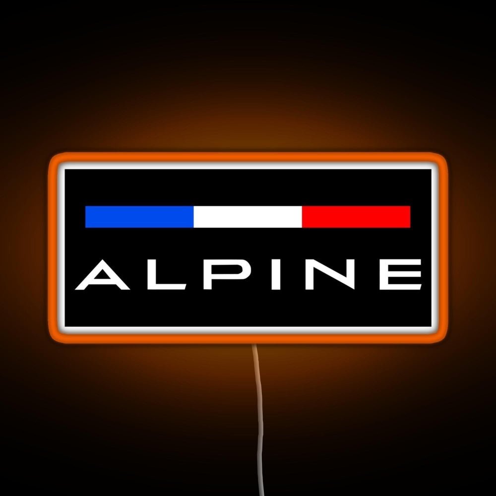 Alpine F1 Team Colors Rgb Led Neon Sign Pop Wall Art - Shineneon