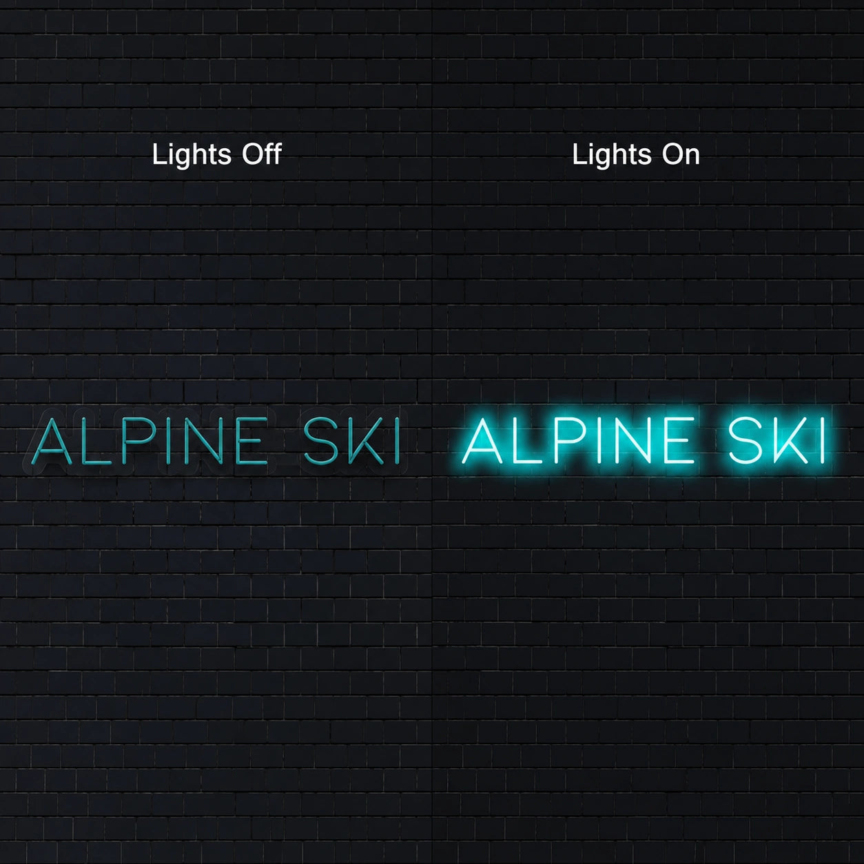 Alpine Ski LED Neon Sign main product image