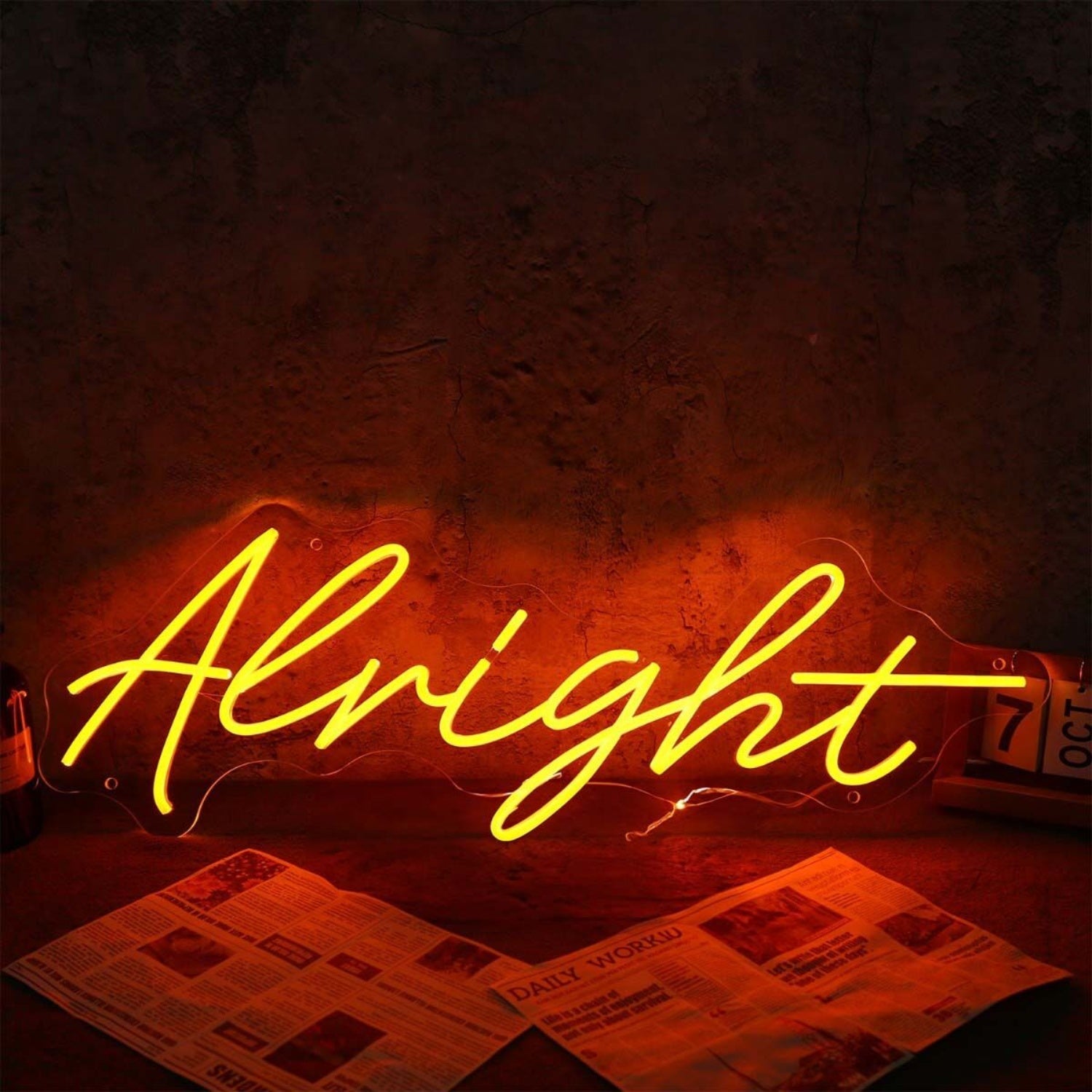 Alright Red Led Neon Sign - Shineneon