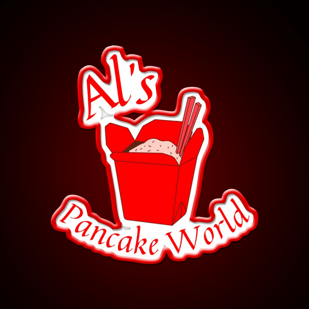 Als Pancake World Led Neon Sign Chinese Food Rgb Color - Shineneon