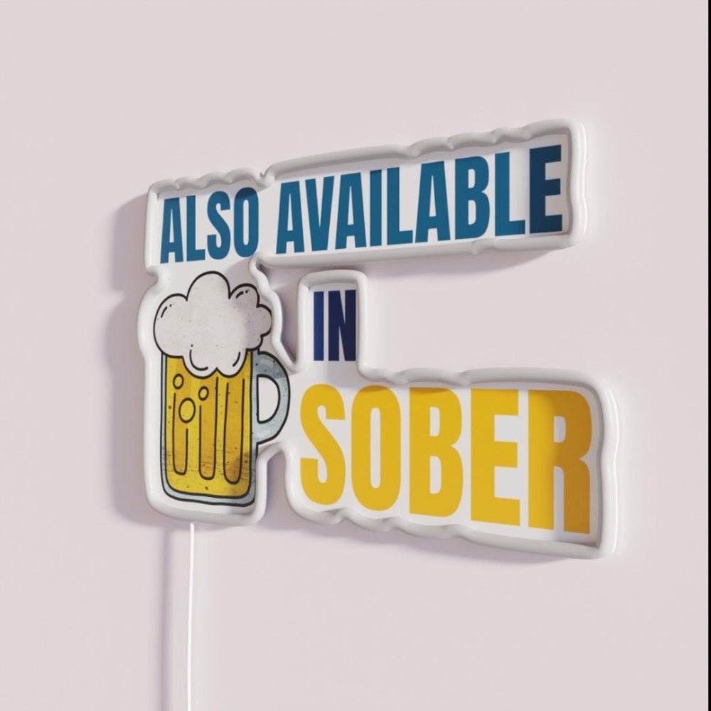 Also Available In Sober Bar Decor Rgb Led Neon Sign - Shineneon