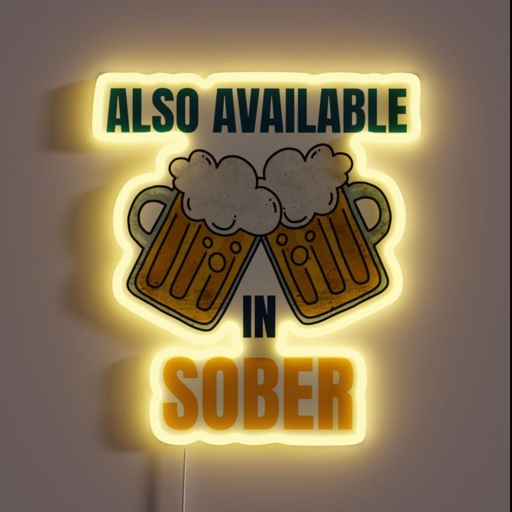 Also Available In Sober Bar Wall Art Rgb Led Neon Sign - Shineneon
