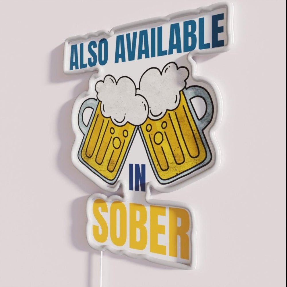 Also Available In Sober Bar Wall Art Rgb Led Neon Sign - Shineneon