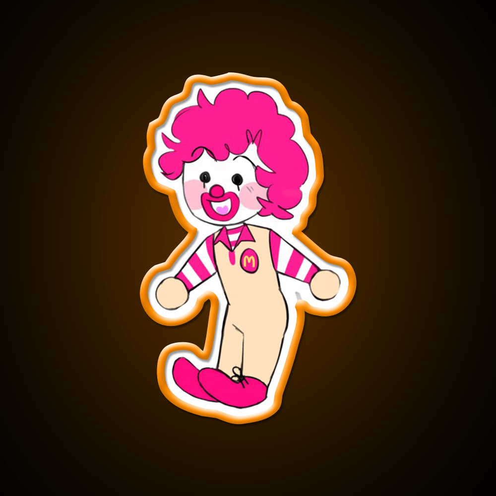 Alt Chibi Ron Fast Food Led Neon Sign For Burger Place Rgb Color - Shineneon
