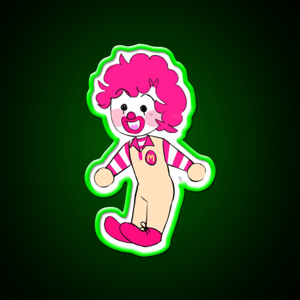 Alt Chibi Ron Fast Food Led Neon Sign For Burger Place Rgb Color - Shineneon