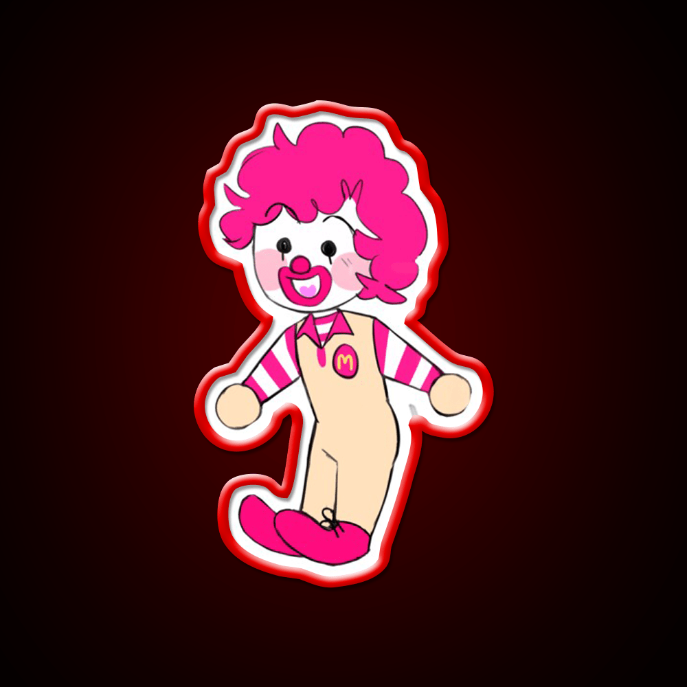 Alt Chibi Ron Fast Food Led Neon Sign For Burger Place Rgb Color - Shineneon
