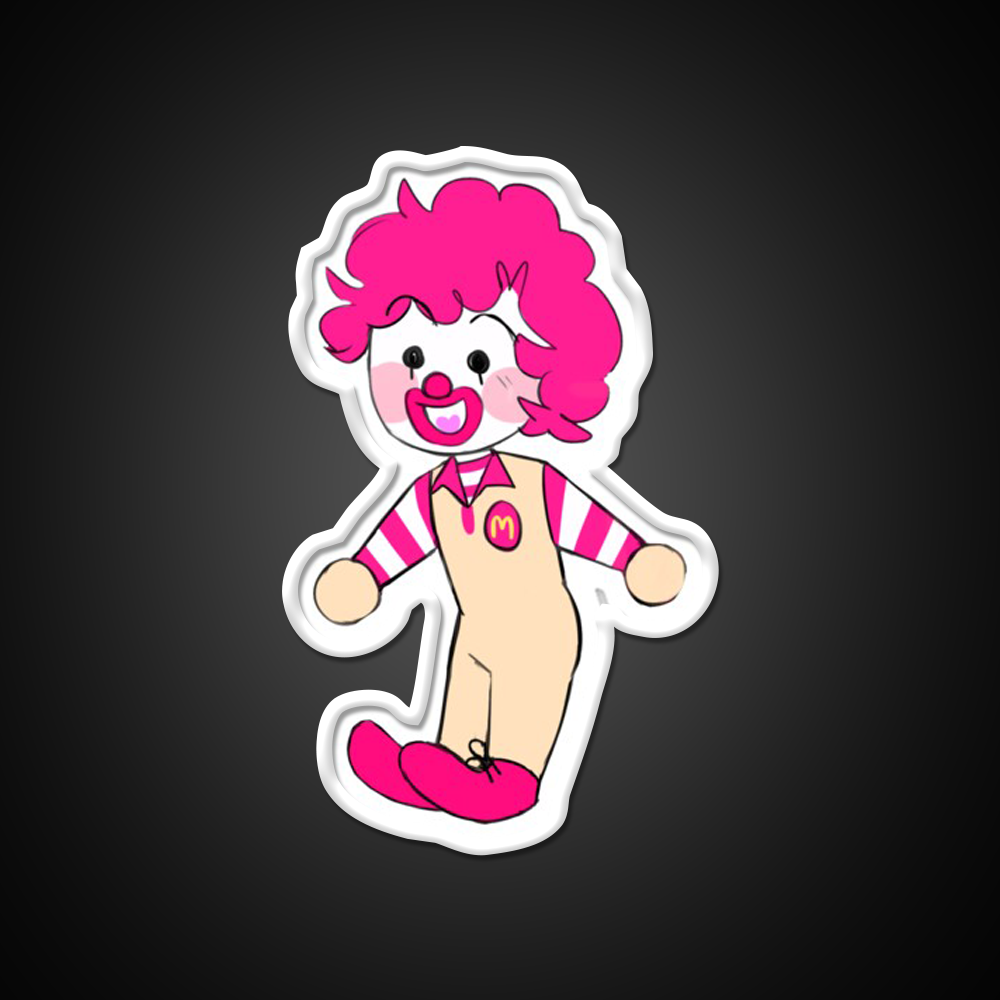 Alt Chibi Ron Fast Food Led Neon Sign For Burger Place Rgb Color