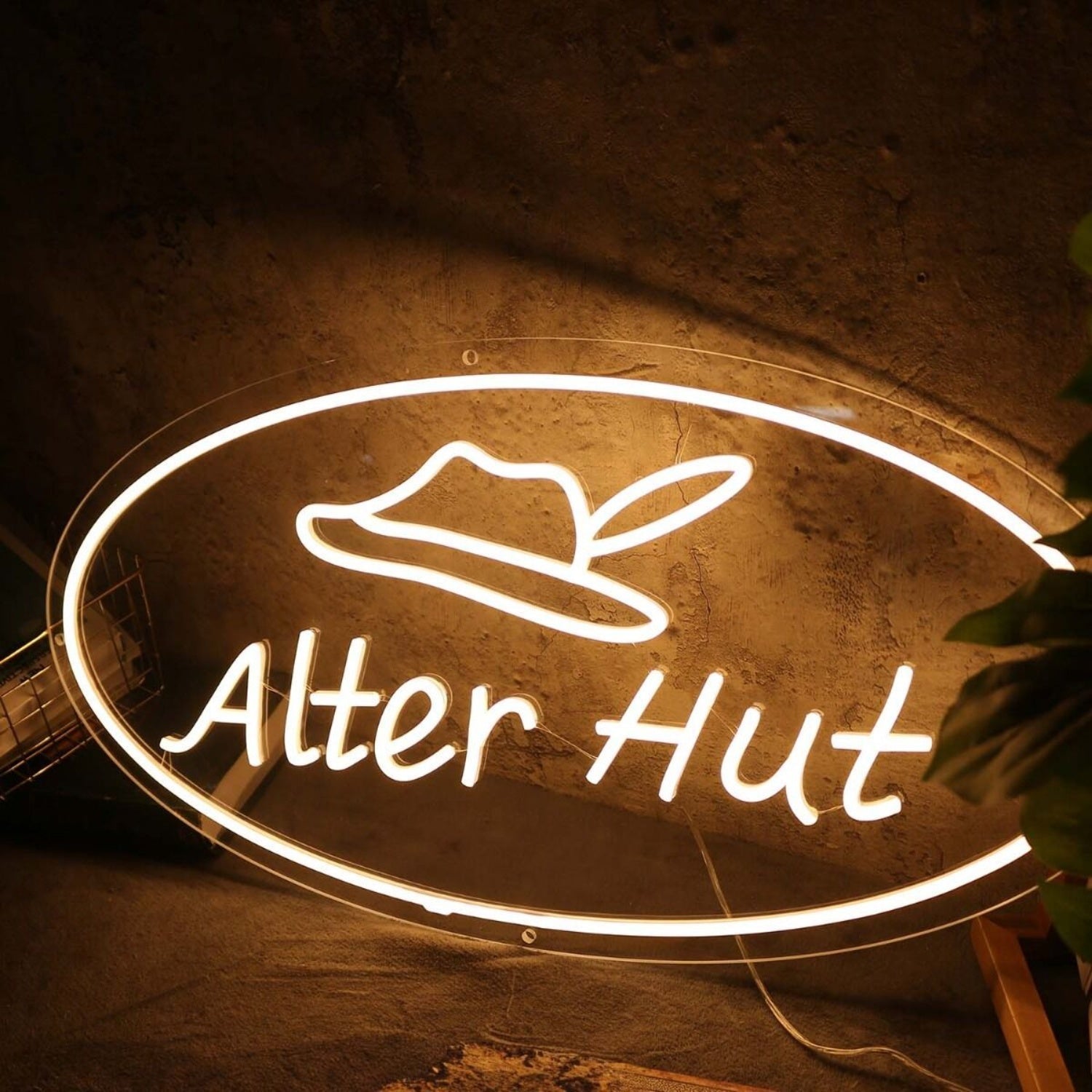 Alter Hut Yellow Led Neon Sign - Shineneon