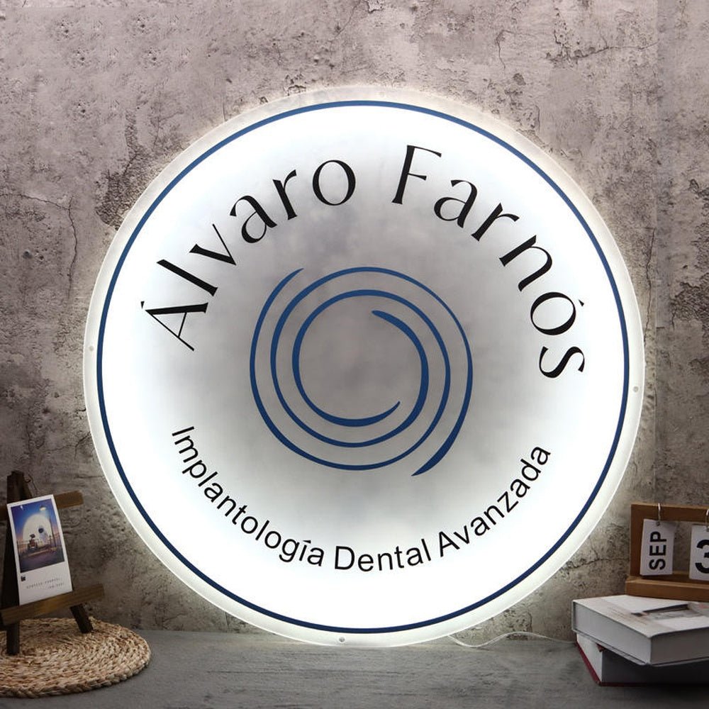 Alvaro Farnos Acrylic Business Logo Sign - Shineneon