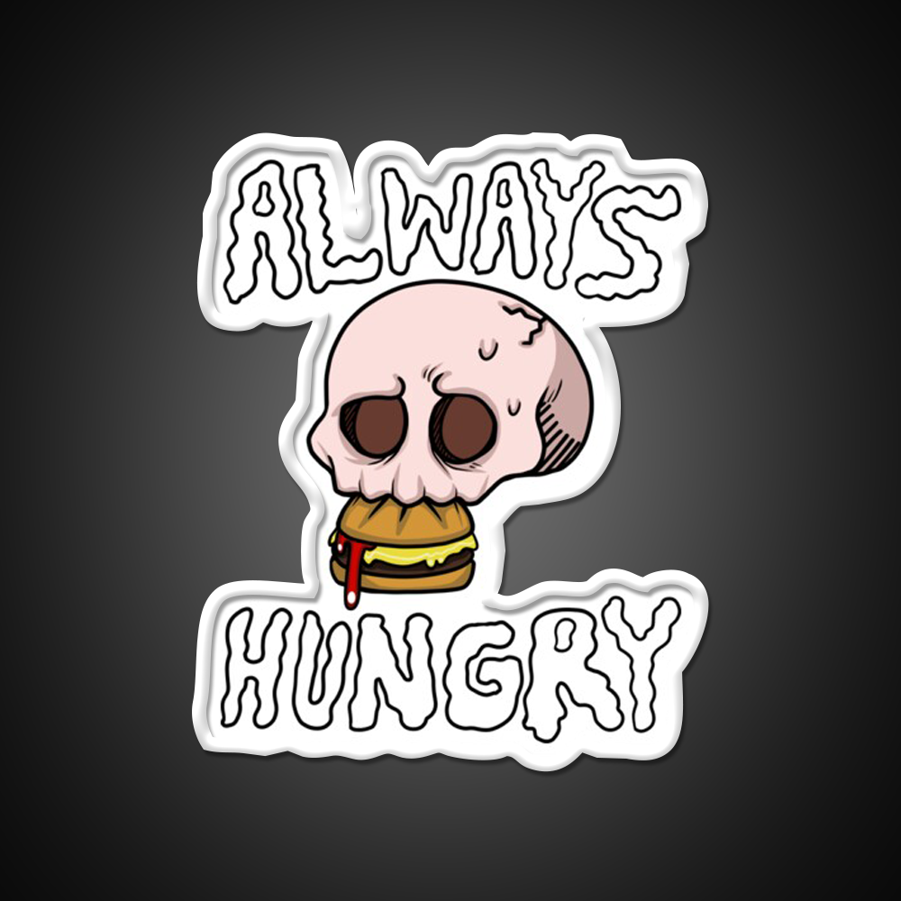 Always Hungry Fast Food Led Neon Sign For Burger Place Rgb Color