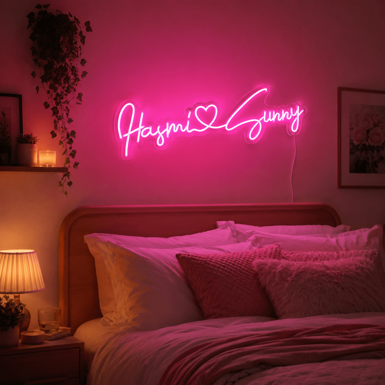 Always Kiss Me Goodnight Cursive Room Decor LED Neon Sign - Shineneon