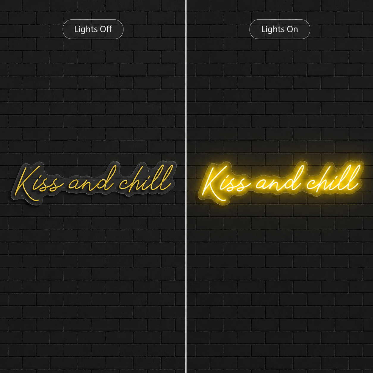 Always Kiss Me Goodnight Dorm Room Decor LED Neon Sign - Shineneon