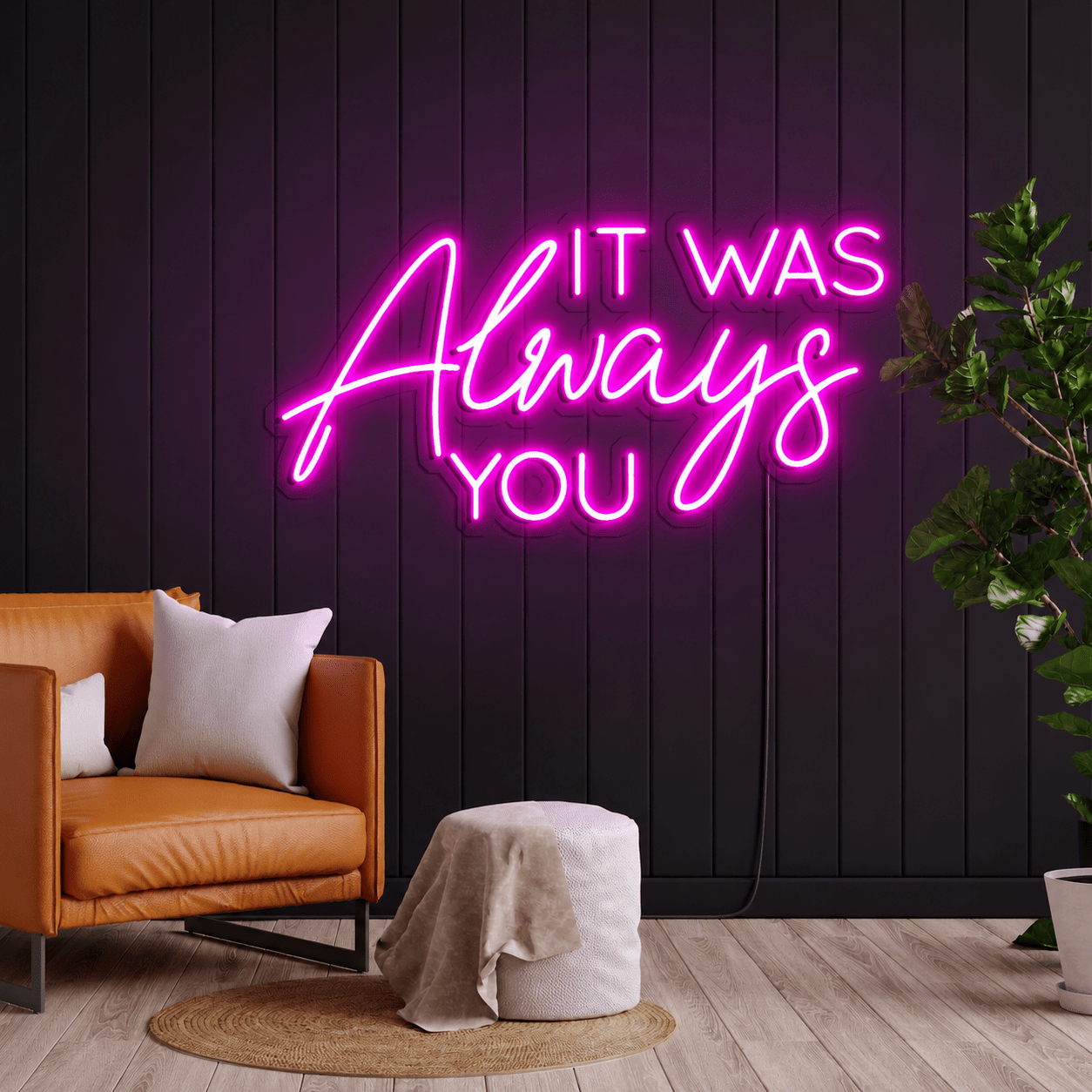 Always Kiss Me Goodnight Gallery Wall Decor LED Neon Sign - Shineneon
