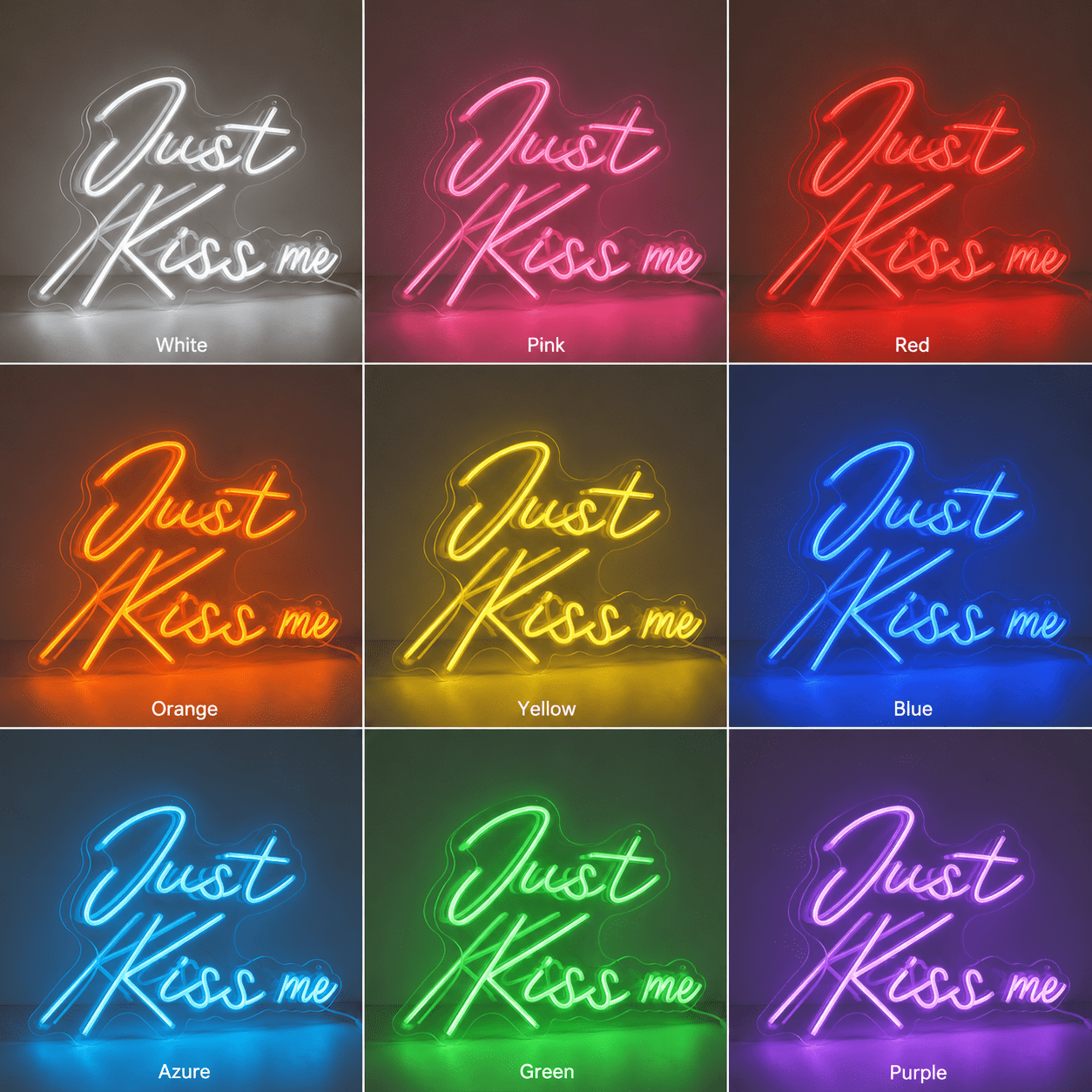 Always Kiss Me Goodnight Sign Wall Decor LED Neon Sign - Shineneon