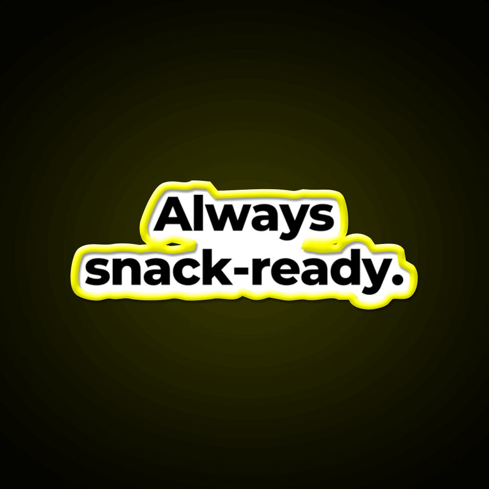 Always Snack Ready Snack Food Led Neon Sign Rgb Color - Shineneon
