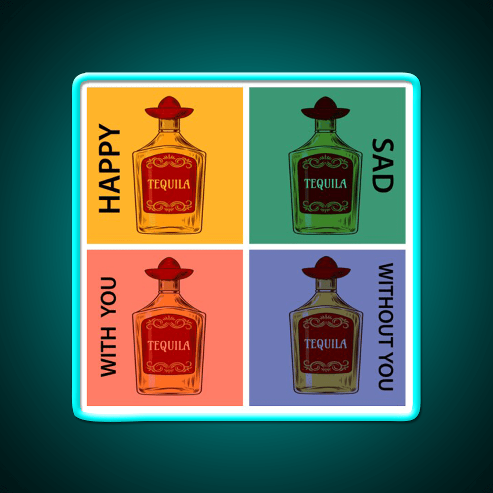 Always Tequila Mexico Pop Art Style Led Neon Sign Chinese Food Rgb Color - Shineneon