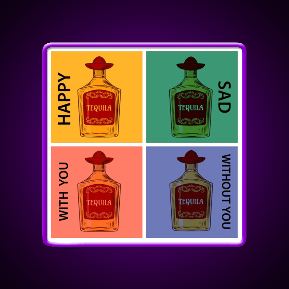 Always Tequila Mexico Pop Art Style Led Neon Sign Chinese Food Rgb Color - Shineneon
