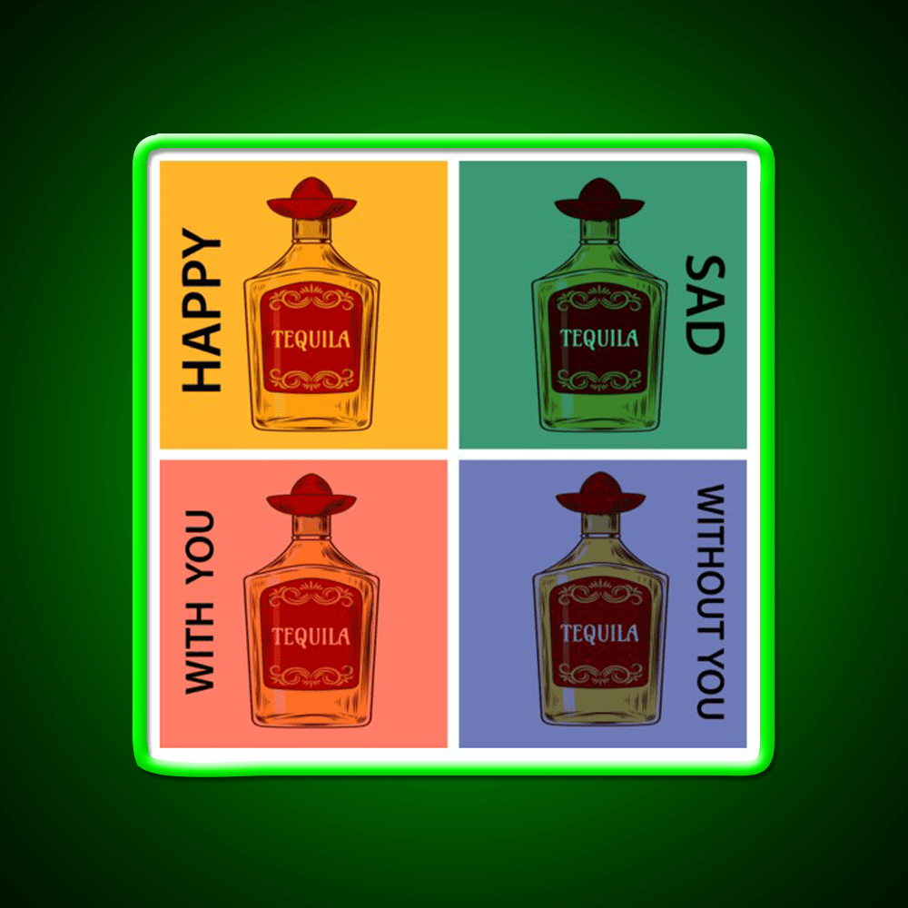 Always Tequila Mexico Pop Art Style Party Drink Tequila Led Neon Sign Rgb Color - Shineneon