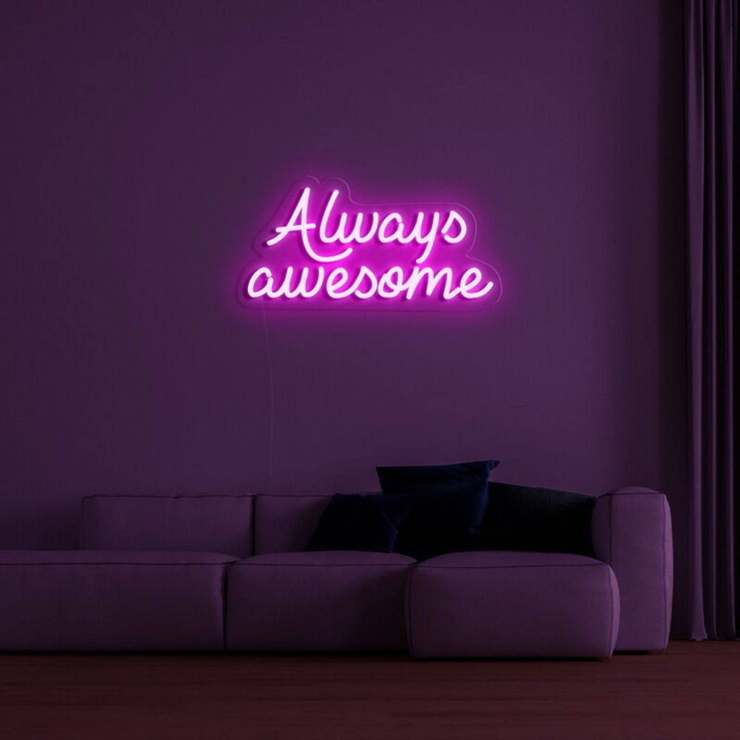 Alwaysawesome Neon Sign For Positive And Encouraging Decor | Shineneon