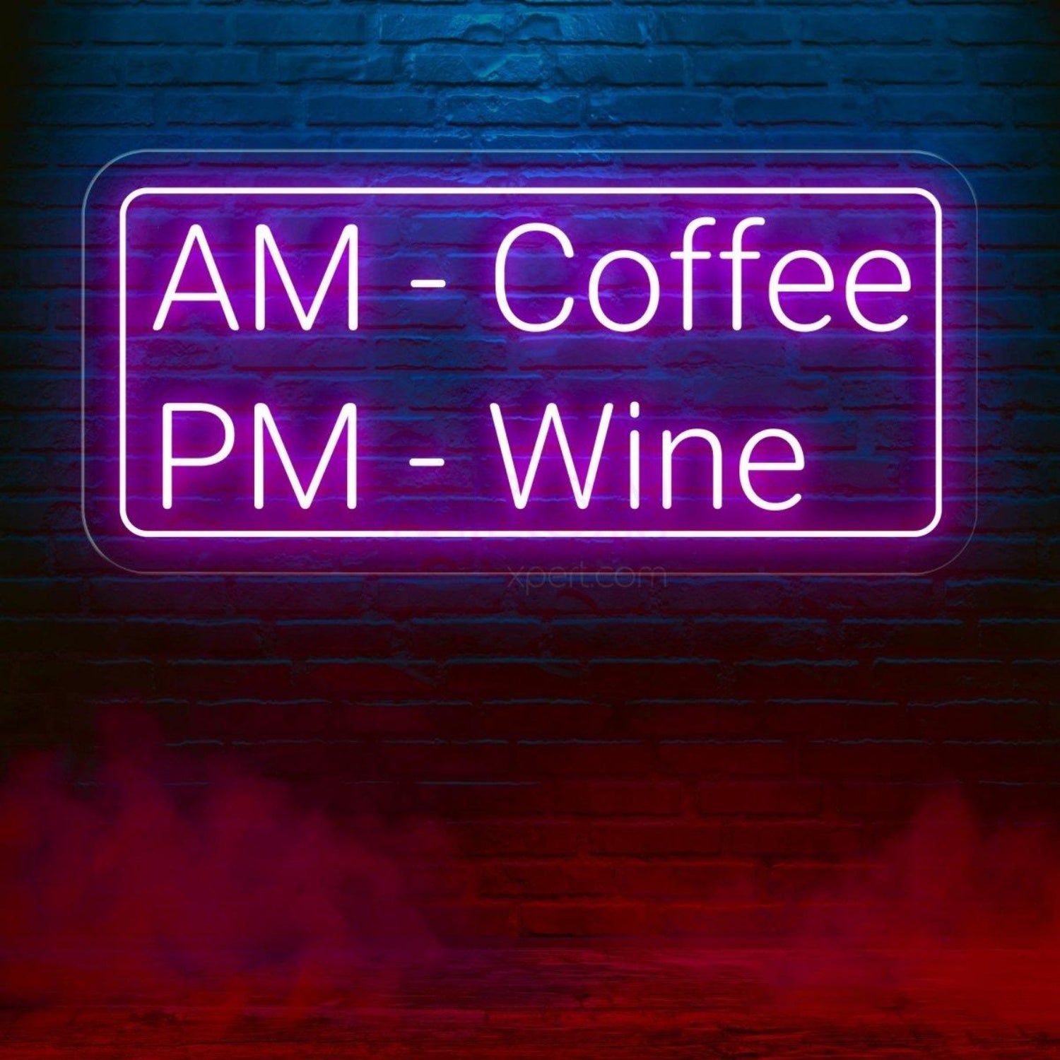 Am Coffee Pm Wine Led Neon Sign Cafe Bar Wall Decor | Shineneon