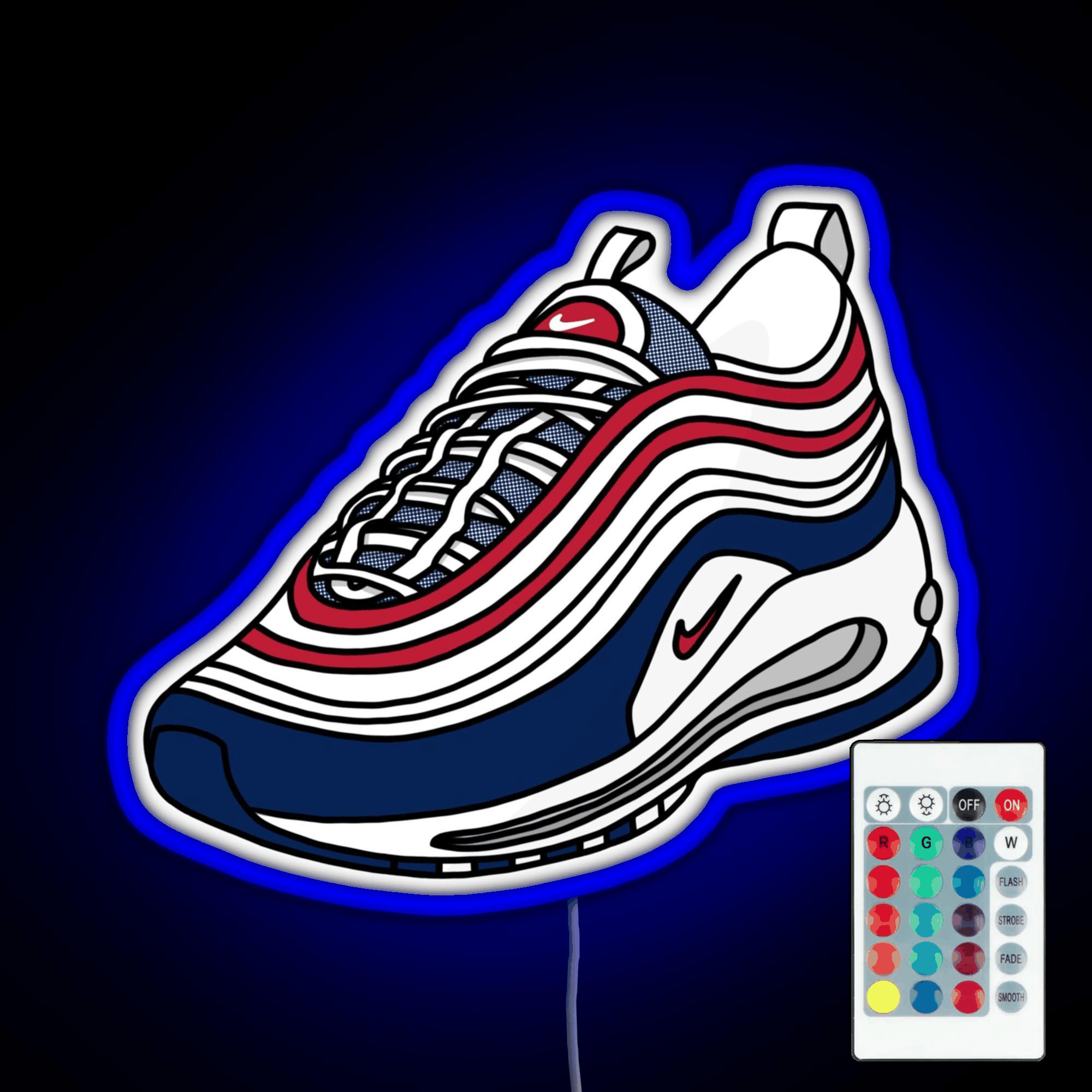 Am97 Usa Sneakers Rgb Led Neon Sign Pop Wall Art