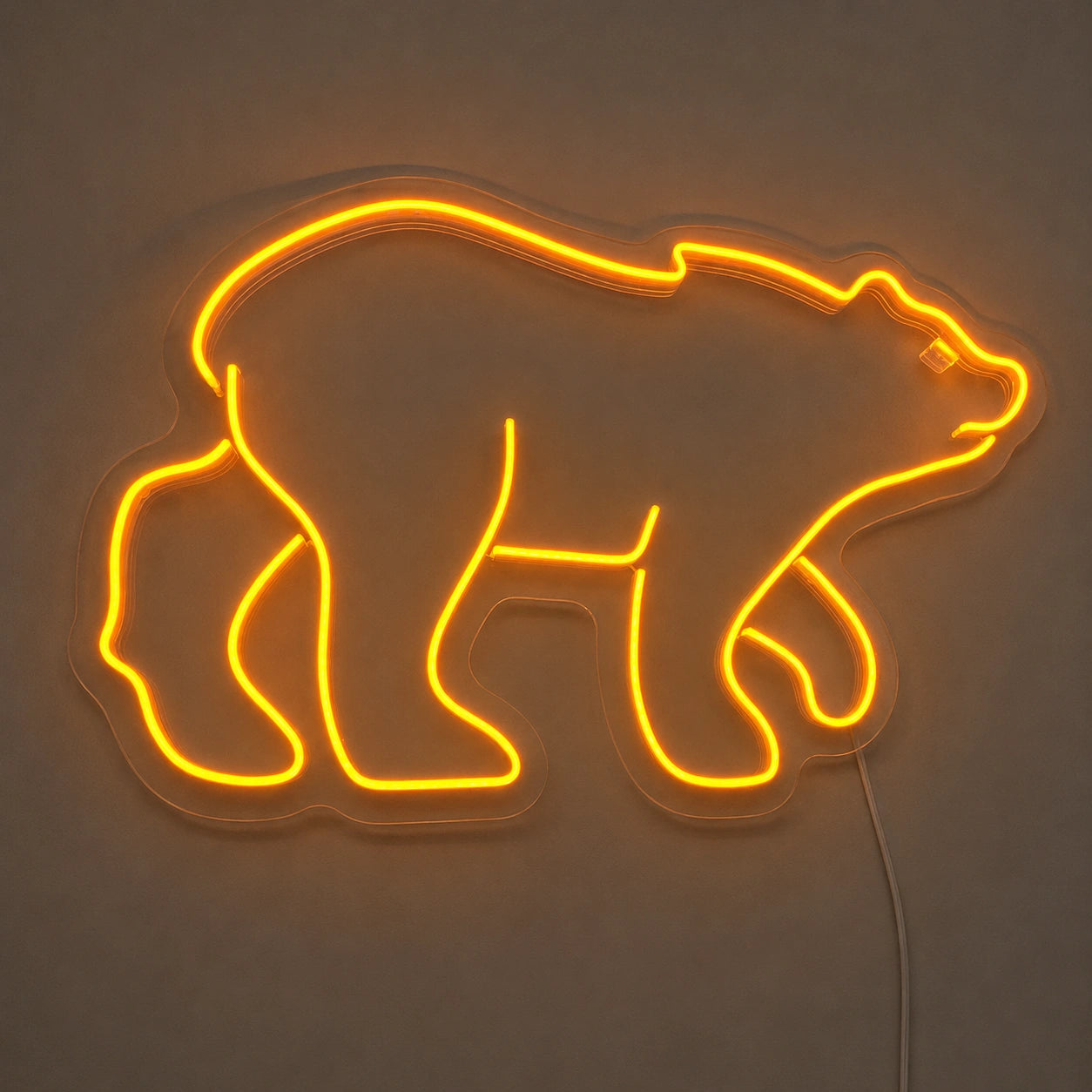 Amber Walking Bear Neon Sign LED Neon Sign main product image