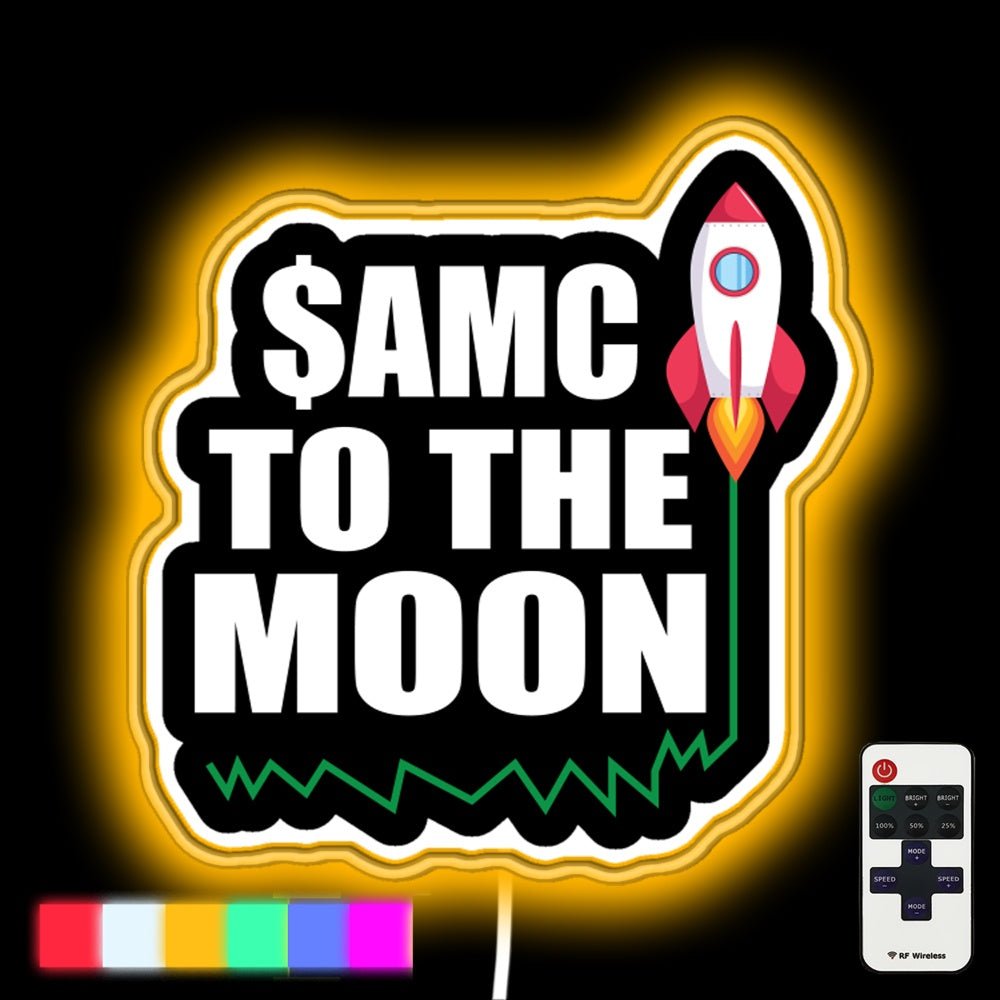 Amc To The Moon Led Neon Sign - Shineneon