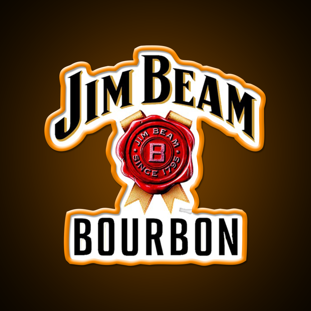 American Brand Of Bourbon Whiskey Drink Bar Led Neon Sign Rgb Color