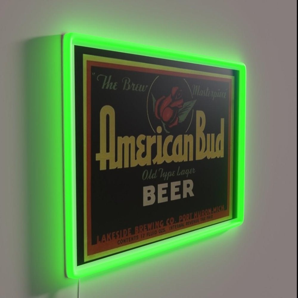 American Bud Beer Rgb Led Neon Sign - Shineneon