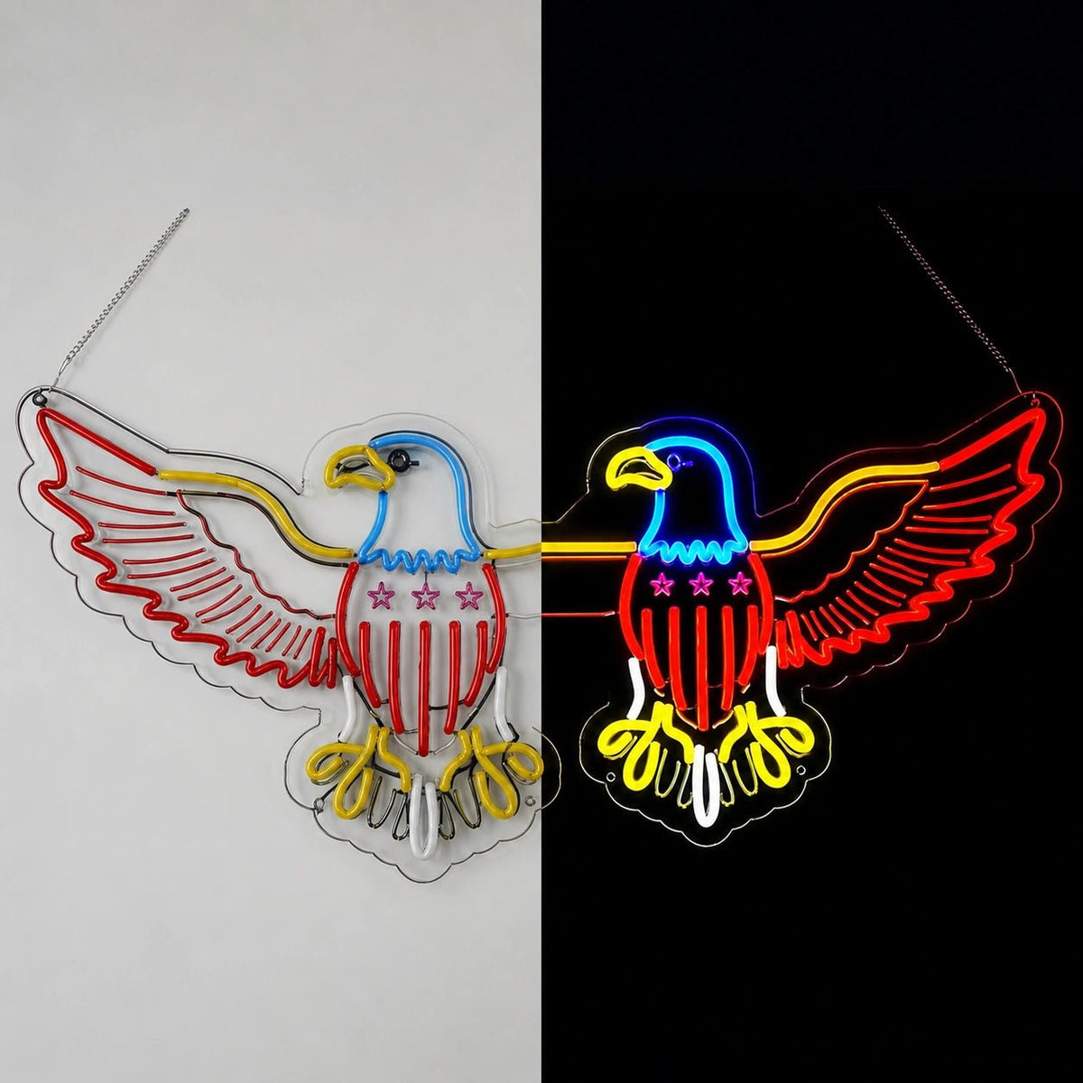 American Eagle Stars And Stripes Vintage LED Neon Sign - Shineneon