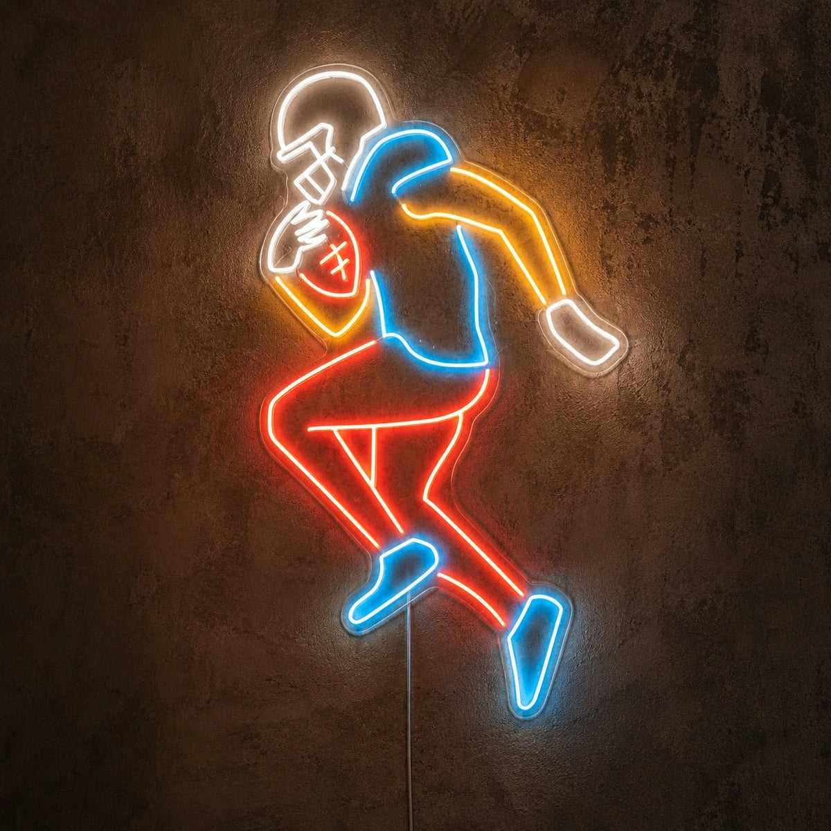 American Football Player LED Neon Sign - Shineneon