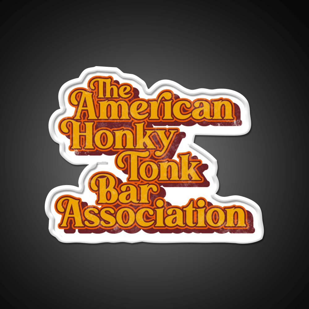 American Honky Tonk Bar Assoc Music Whiskey Drink Bar Led Neon Sign Rgb Color - Shineneon