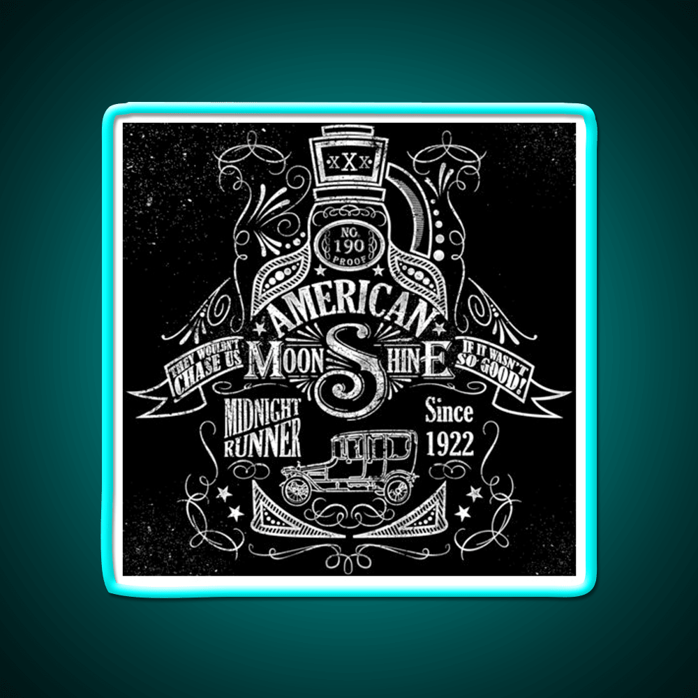 American Moonshine Vintage Whiskey Drink Bar Led Neon Sign Rgb Color - Shineneon