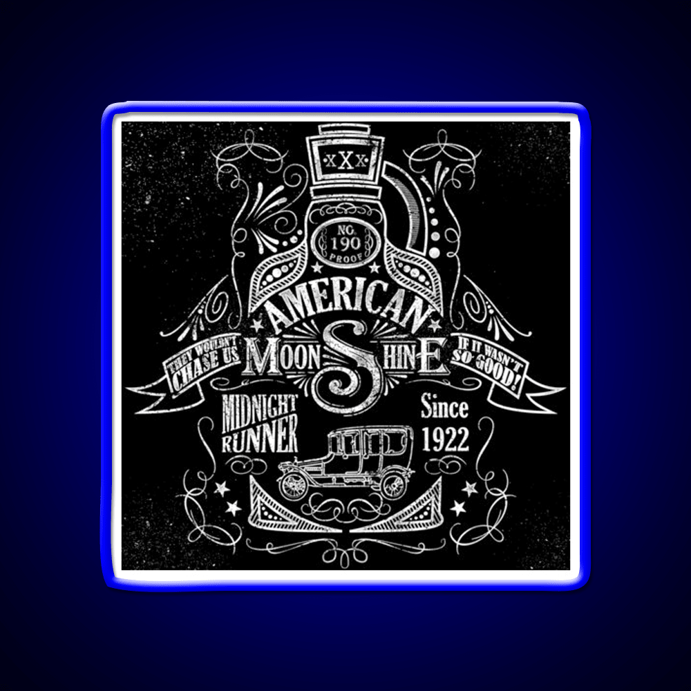 American Moonshine Vintage Whiskey Drink Bar Led Neon Sign Rgb Color - Shineneon