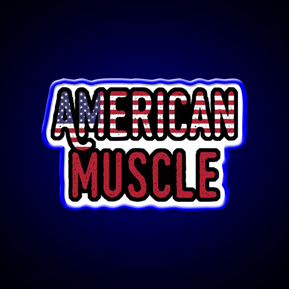 American Muscle Gym Slogan Gym Fitness Led Neon Sign Rgb Color