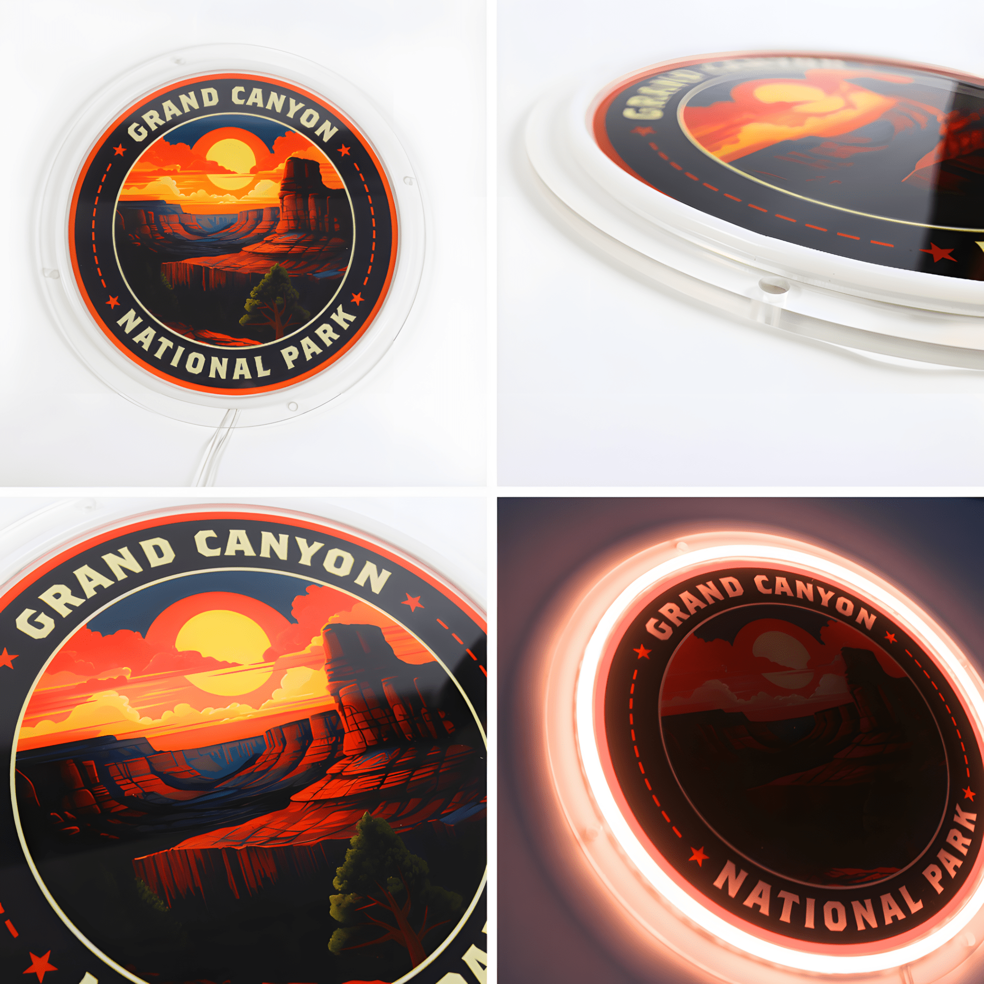 American Road Trip USB Neon Sign Highway Travel Wall Light Sign - Shineneon